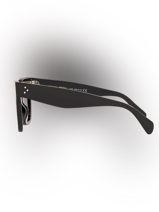 Celine 41076 S Black Oversized Cat-Eye Sunglasses with Dark Lenses